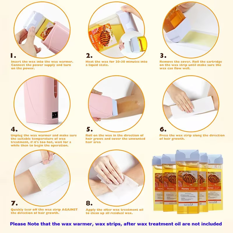 Recharge de rouleau de cire Rose