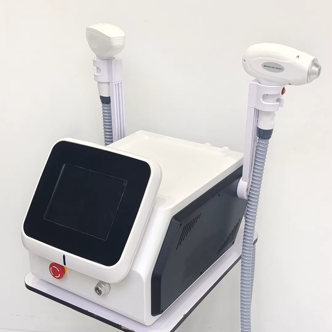 Machine à laser diode pour l'épilation et le détatouage, nouvelle machine de haute qualité 2 en 1, laser diode 808 pour l'épilation et la dépigmentation