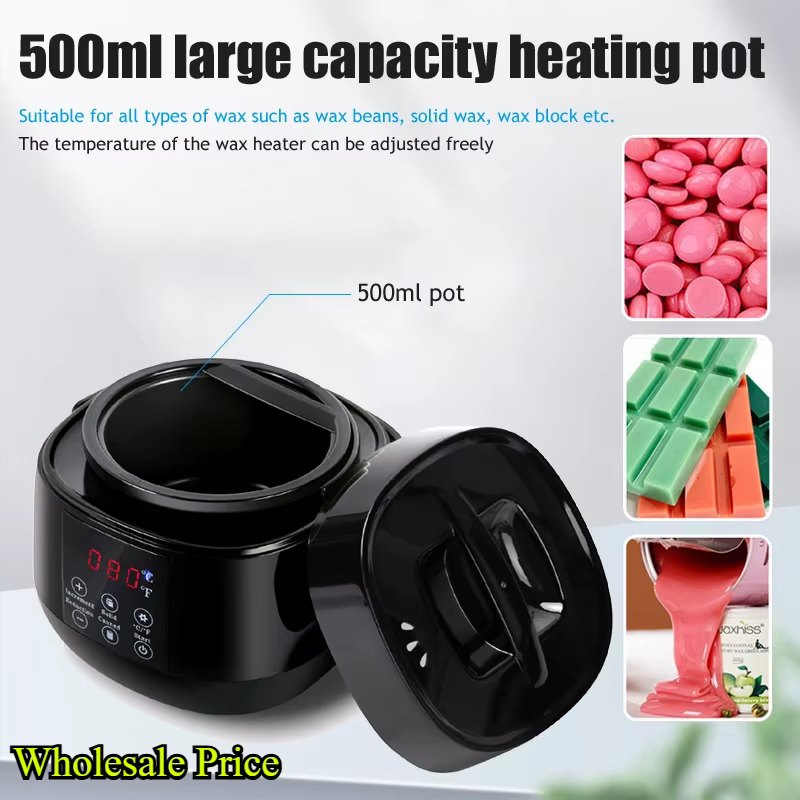 Machine de chauffage de fusion de cire d'épilation de 200ml/500ml avec l'affichage de température d'affichage à