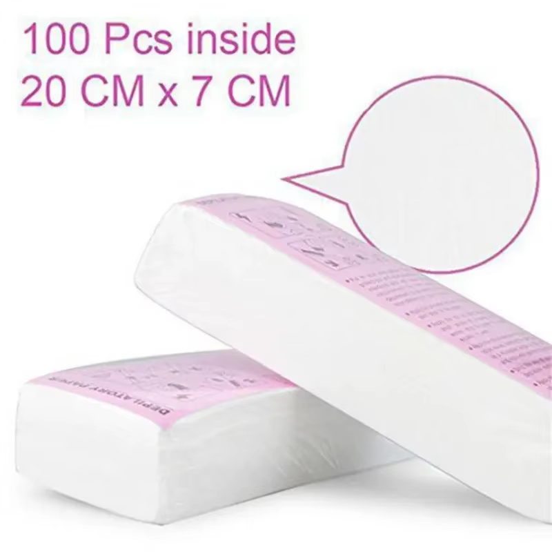 50/100 pièces - Bandes de cire dépilatoire non tissées de haute qualité pour femmes et hommes - Épilation du corps