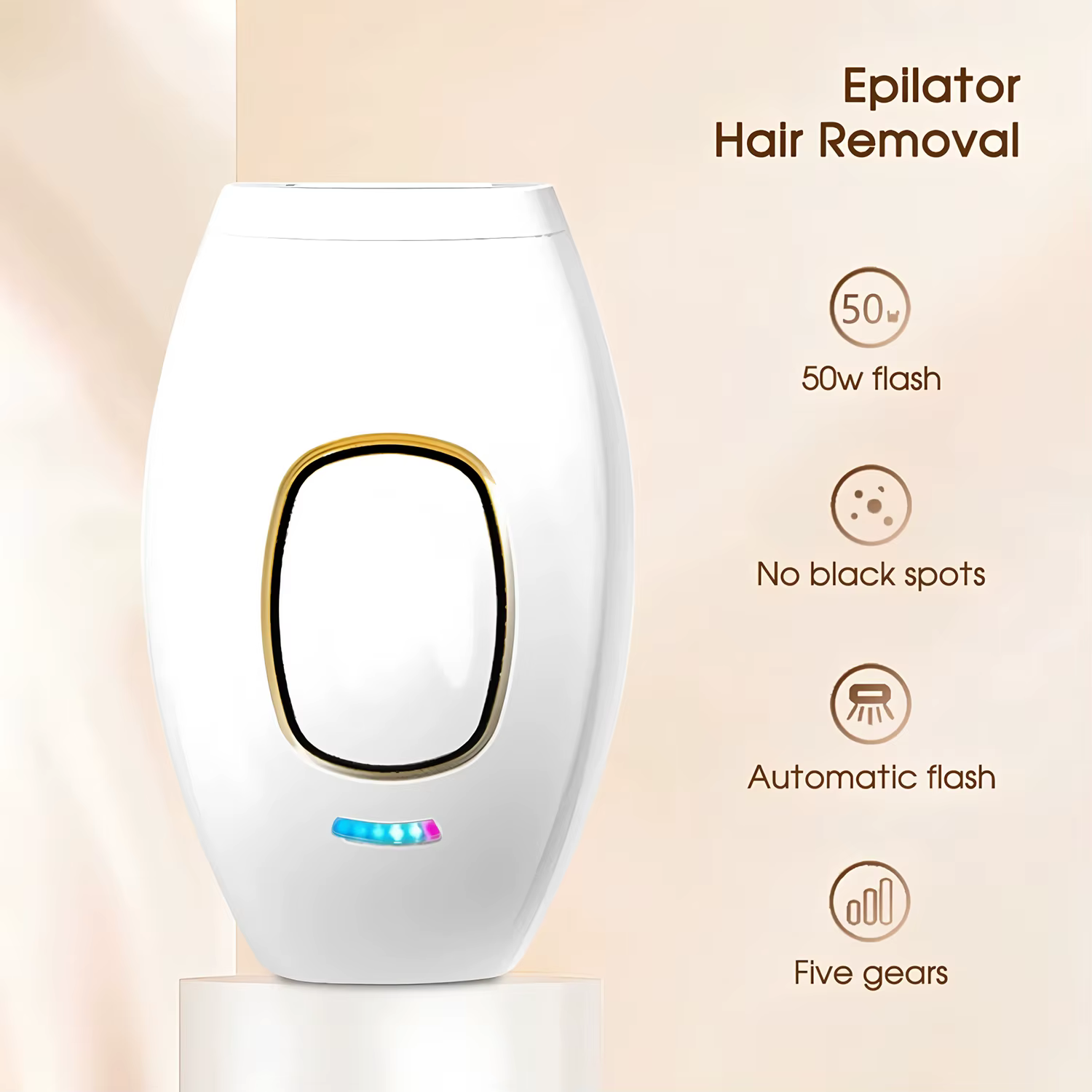 Dispositif d'épilation Portable intelligent à impulsion Laser