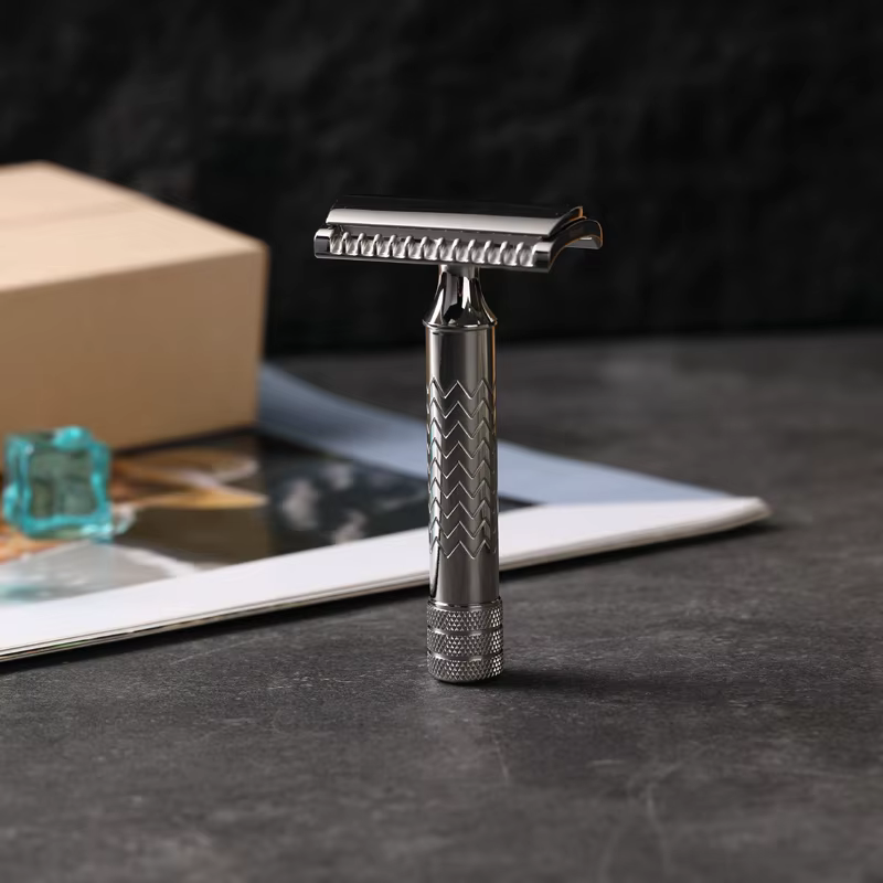 YAQI CASTOR rasoir de sécurité en acier inoxydable-longueur 79mm 0.45mm écart professionnel luxe toilettage essentiels