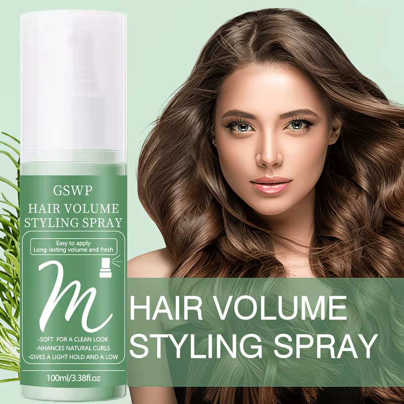Spray volumisant pour cheveux GSWP : ajoute du volume, contrôle l'huile, laisse les cheveux frais et offre une tenue longue durée. 100/200 ml