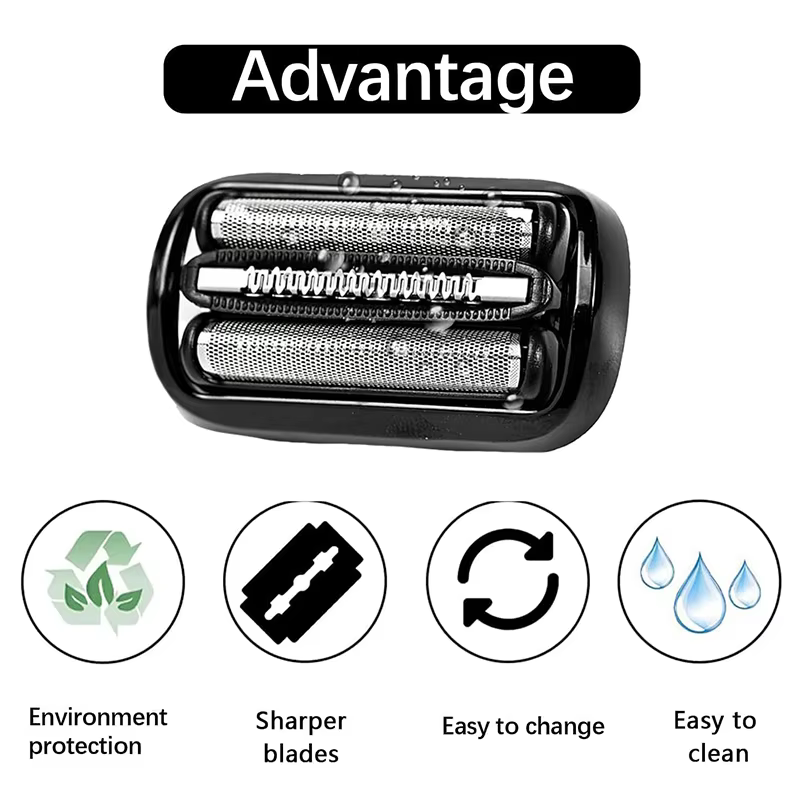 Tête de rechange 53B compatible avec le rasoir électrique Braun Series 5/6 5018s