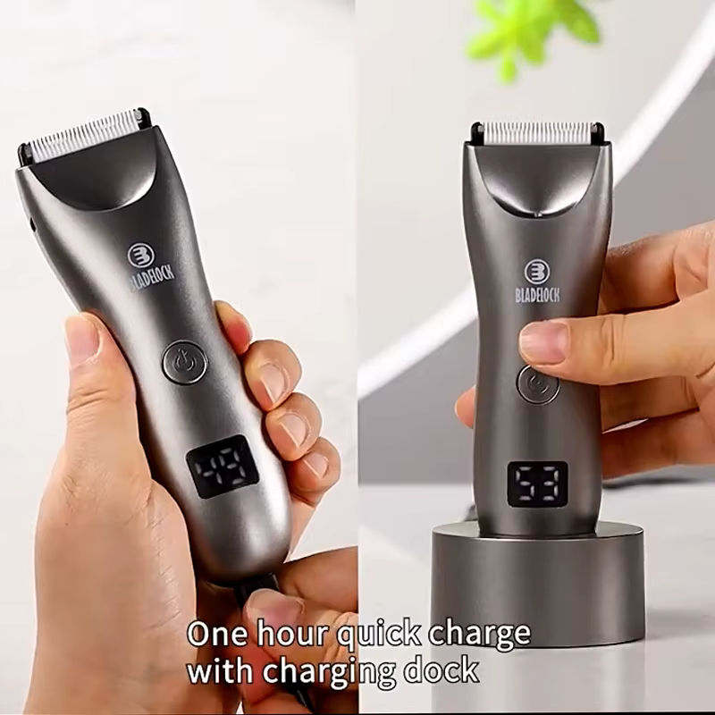 Épilation pubienne intime pour hommes tondeuse électrique d'aine rasoir masculin pour des zones sensibles