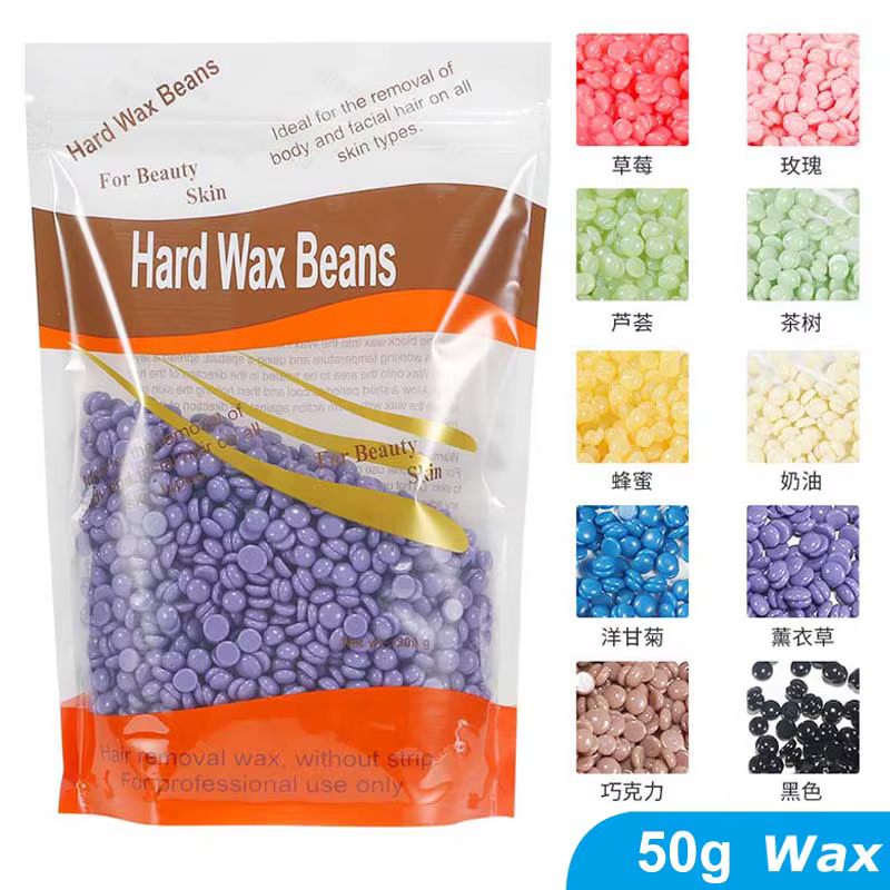 50g Film chaud indolore perles de cire épilatoire haricots