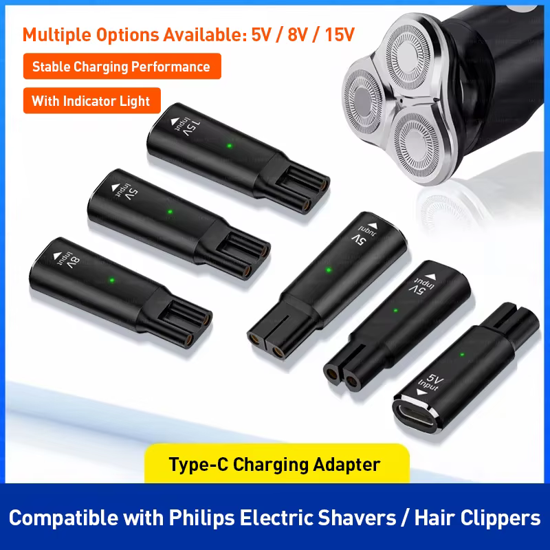 Adaptateur de charge USB-C pour rasoir Philips