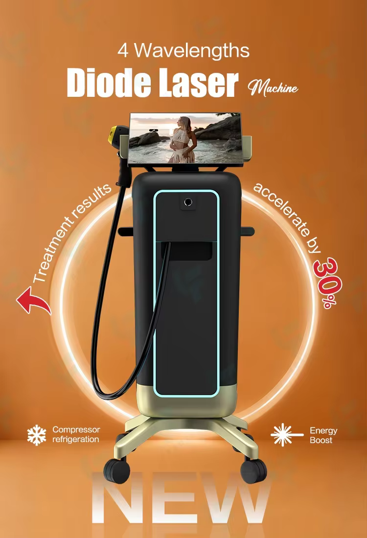 Machine d'épilation laser professionnelle 2-en-1 2026 808nm/755nm/940nm/1064nm : Épilation et élimination des pigments/tatouages