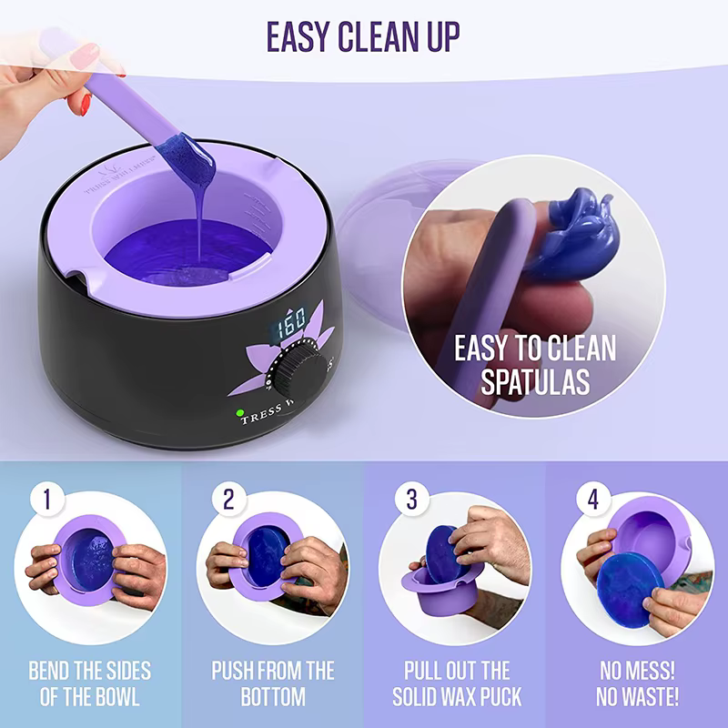 Bols en silicone épais et résistants à la chaleur pour chauffe-cire