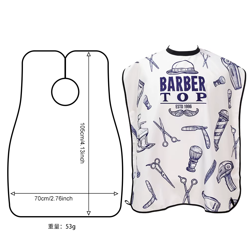 Barbertop mâle barbe rasage tablier soin cheveux propres adulte bavoirs porte-rasoir salle de bain organisateur cadeau pour homme