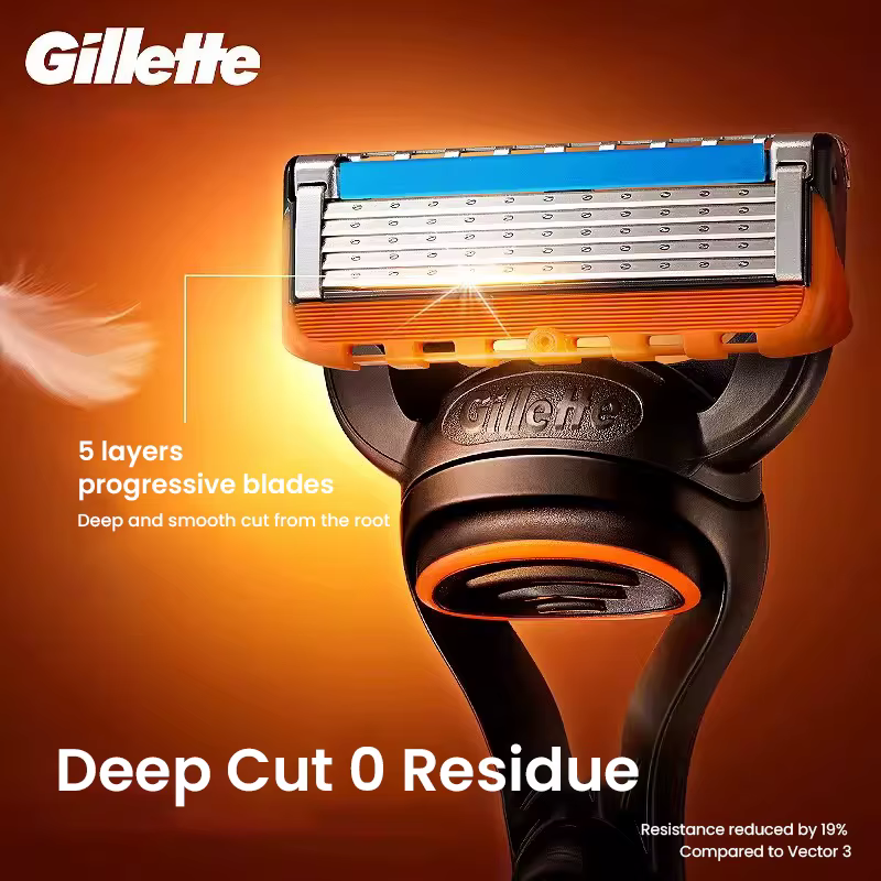 Gillette Razor Fusion 5 ProGlide rasoir avec 1 support magnétique 1 poignée 2/4/5 tête de rasoir de rechange Machine à raser manuelle de sécurité