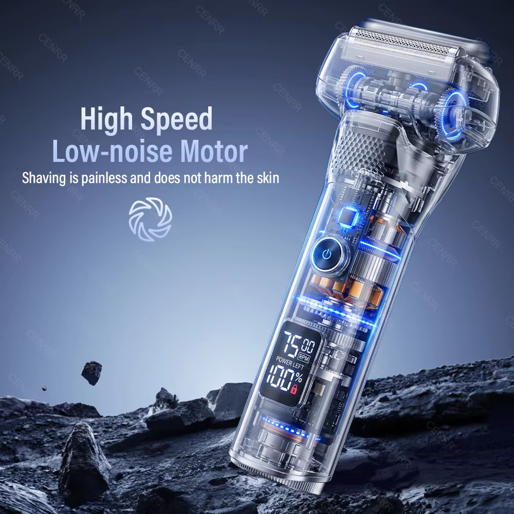 Nouveau rasoir électrique portable pour hommes, tondeuse à barbe mini, rasoir oscillant étanche, cadeau de voyage d'affaires, machine à raser pour hommes