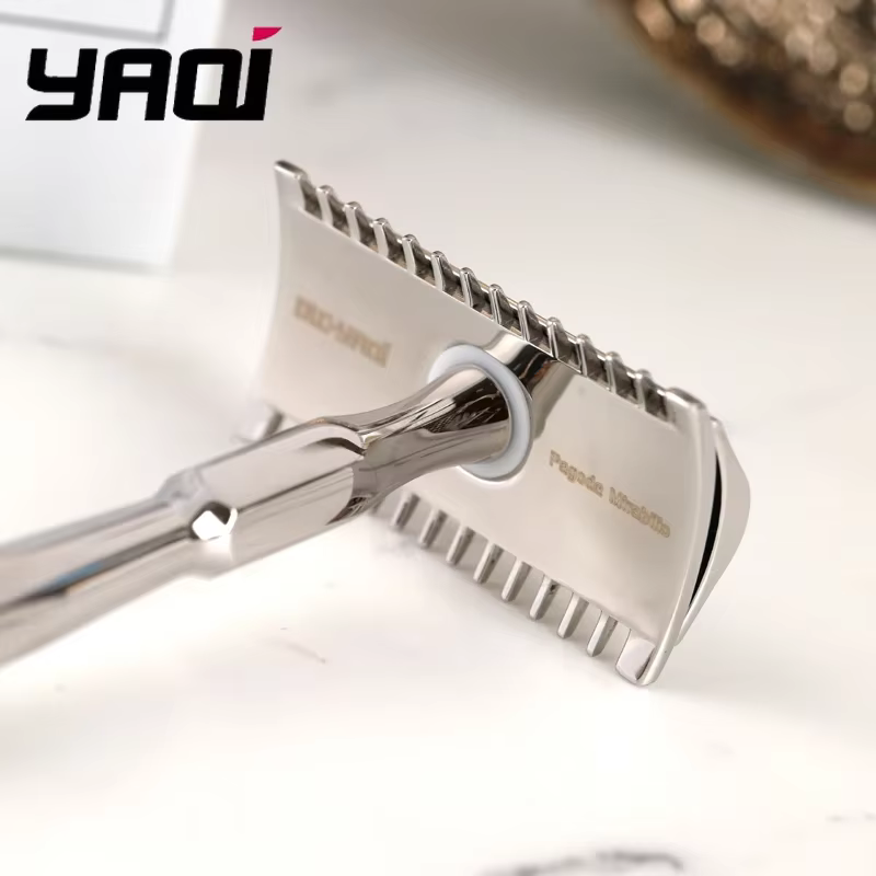 Rasoir de sécurité Yaqi PAGODA MIRAGAMIS en acier inoxydable