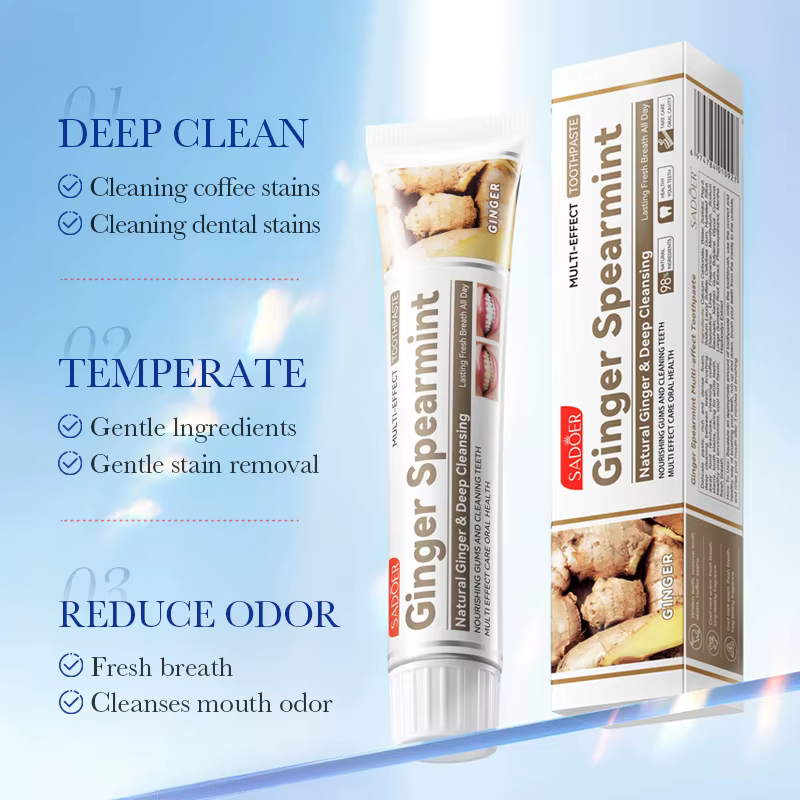 Dentifrice Menthe Soin Dentaire Anti-Caries Rafraîchit l'Haleine Élimine les Plaques Nettoyage en Profondeur Protège Renforce les Dents 30ml/100g