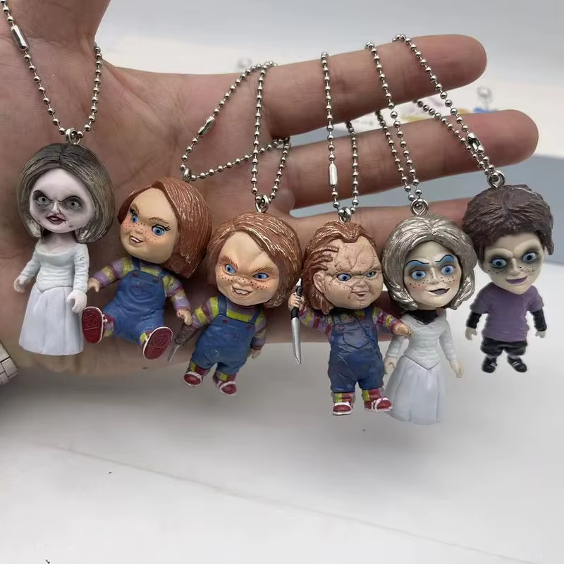 Nouvelle figurine de poupée fantôme à tête oscillante, boîte mystère, jouet de décoration, breloque porte-clés, cadeau de festival