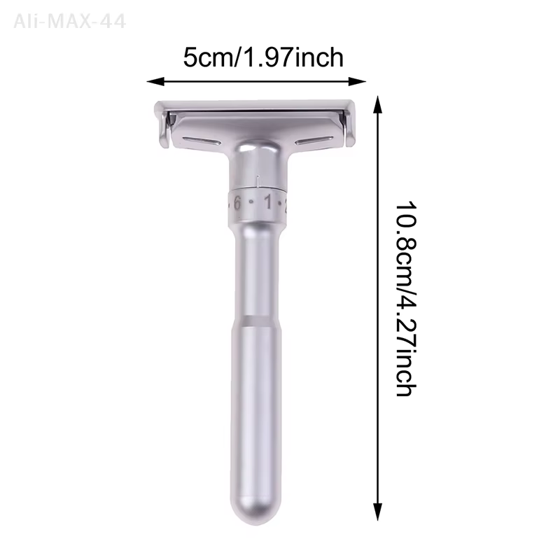 Rasoir de sécurité classique réglable à Double bord pour hommes