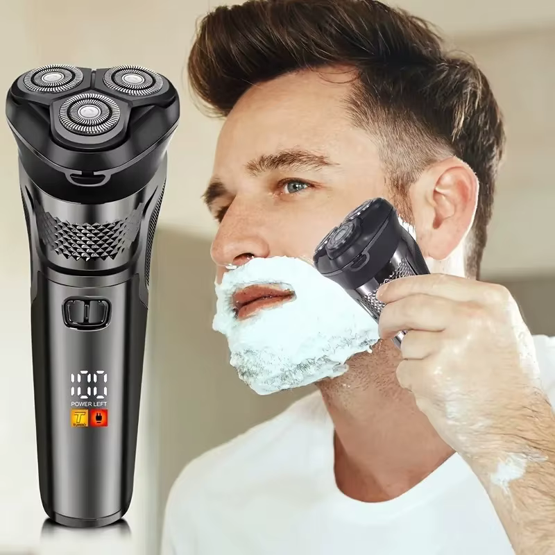 Rasoir électrique pour hommes – Têtes flottantes flexibles 3D