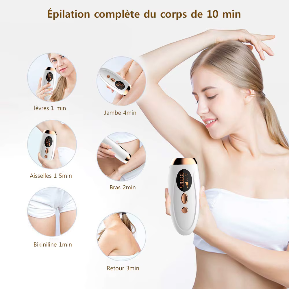 999999 Flashes épilateur Laser pour femmes hommes corps Bikini jambes bras aisselles épilation indolore IPL
