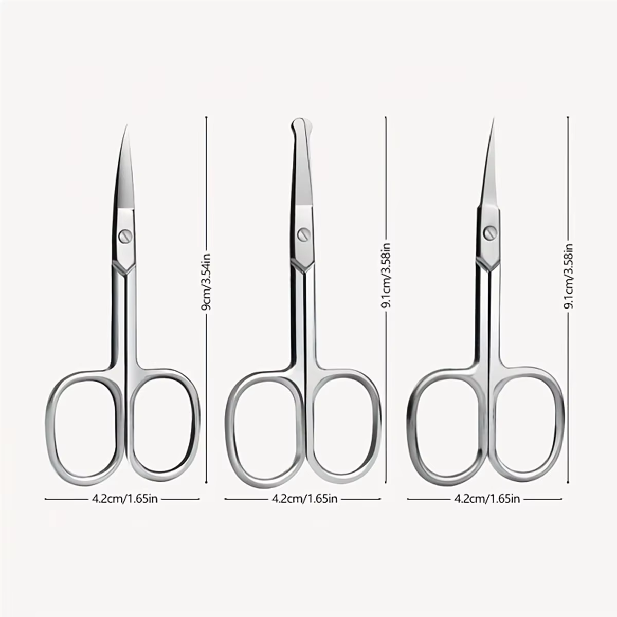 Épilation en acier inoxydable et oreille nez sourcils coupe Fine nez cisailles pour soins personnels du visage