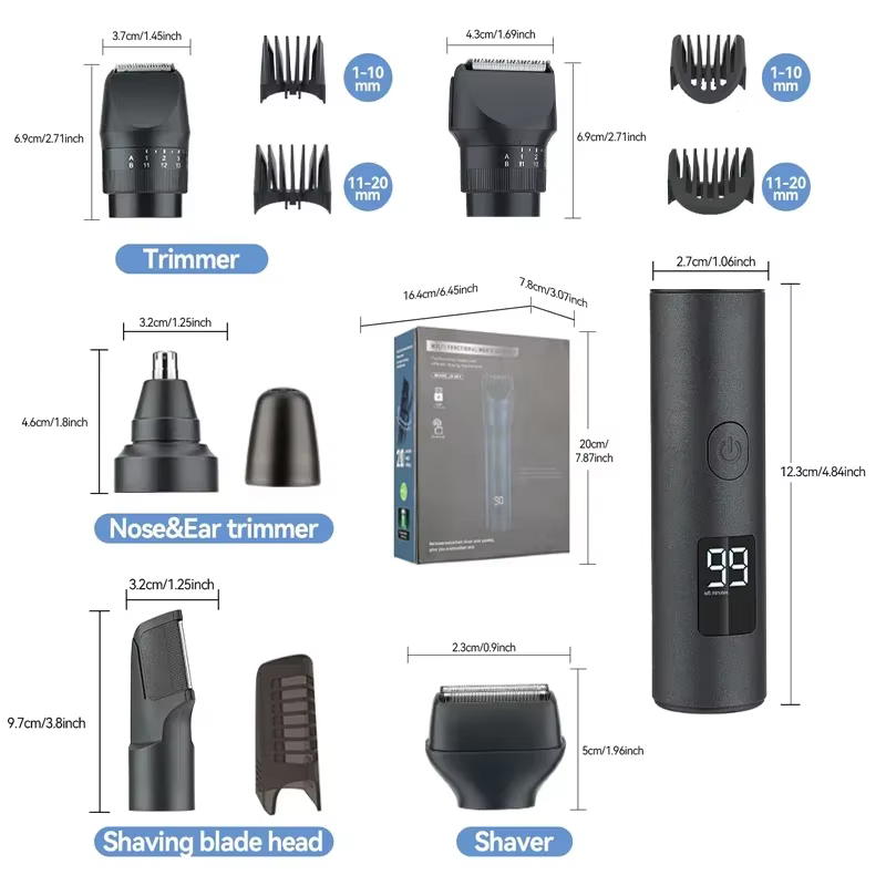 Tondeuse à barbe professionnelle pour hommes