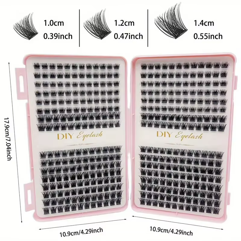 Kit d'extension de cils 384 pièces - Kits de cils individuels