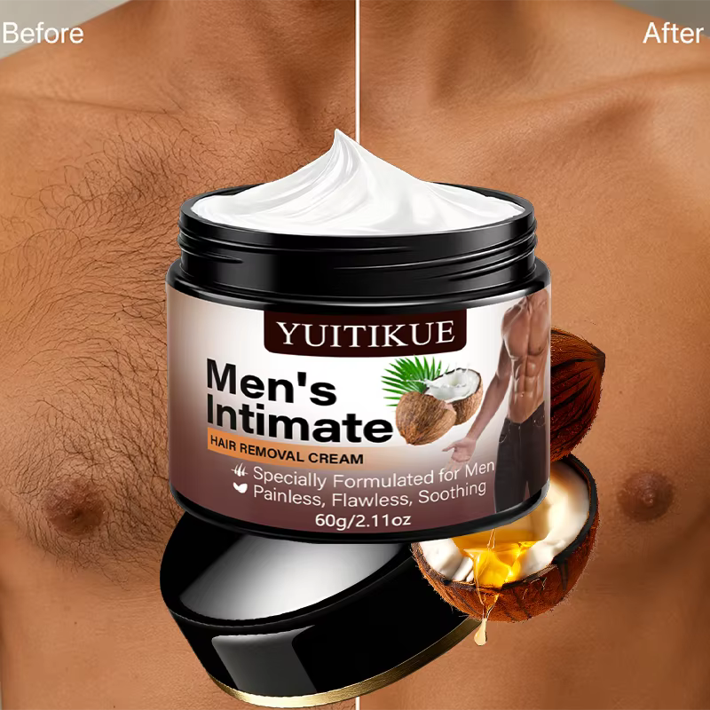 Crème dépilatoire indolore pour hommes