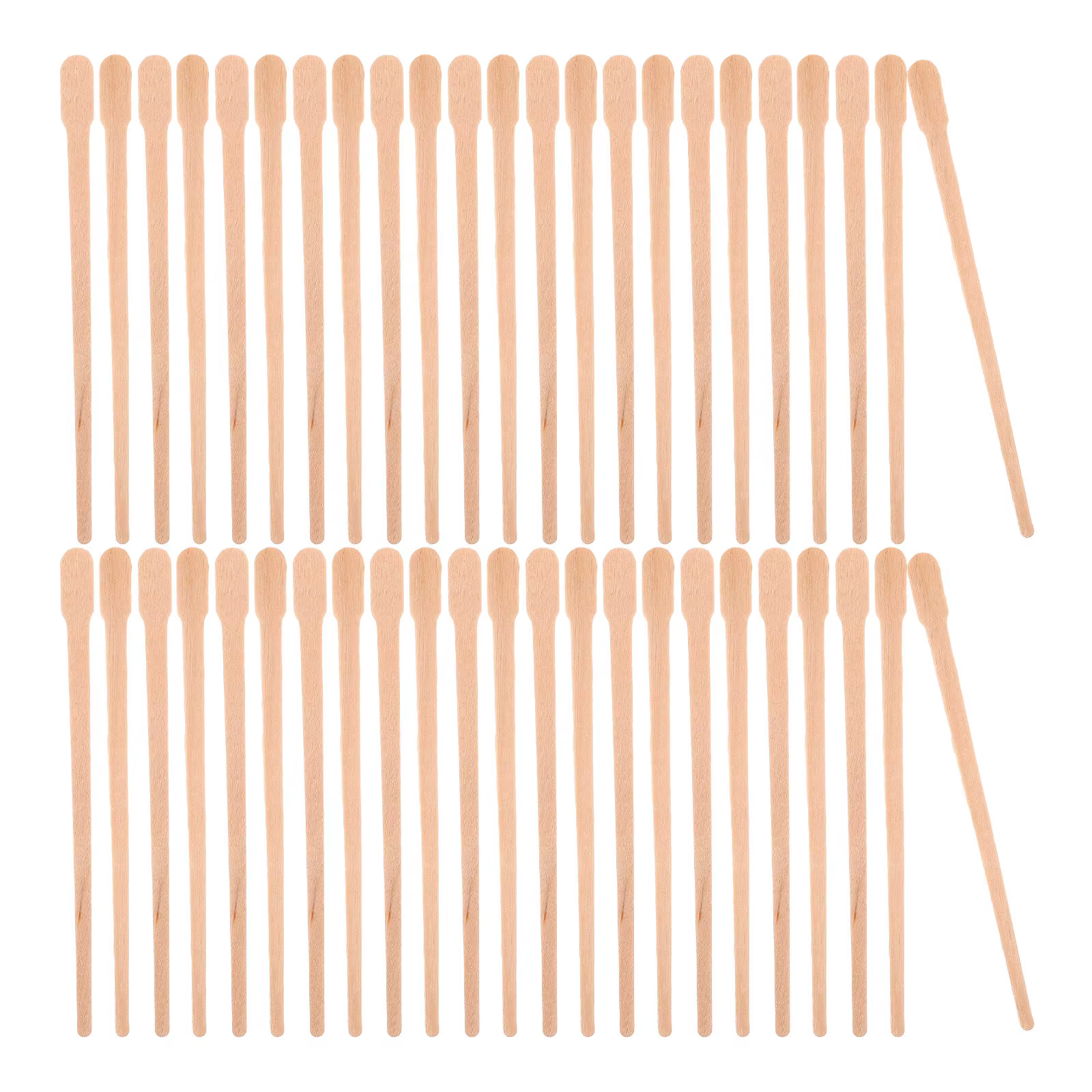 100 bâtonnets de cire en bois pour l'épilation corporelle