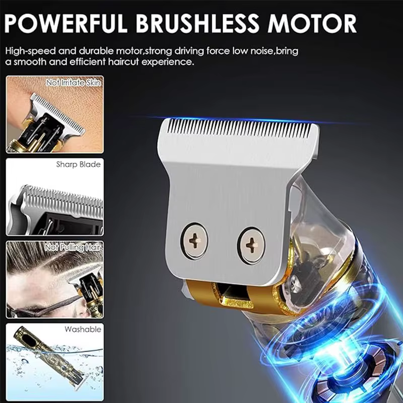 Sculpture T9 Vintage professionnel électrique Machine de coupe de cheveux USB Rechargeable Portable rasoir tondeuse pour la soin de la barbe meilleur cadeau