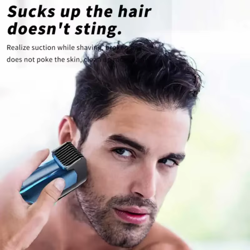 Tondeuse à barbe sous vide pour hommes