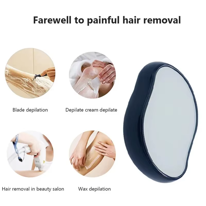 Appareil d'épilation à la fibre de verre nano pour usage domestique | Outil de perte de cheveux unisexe doux pour la