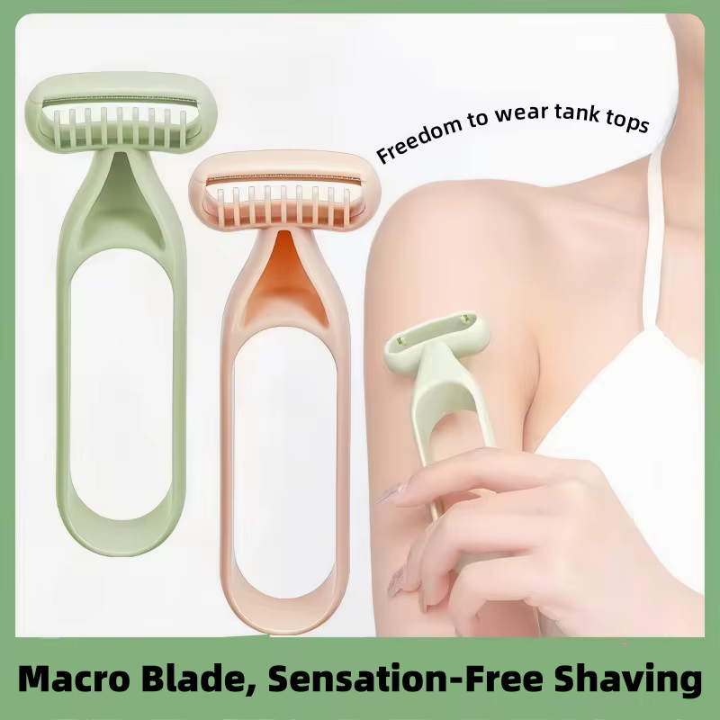 Rasoir non sensoriel pour les poils des aisselles, lame macro, rasage doux, éliminateur de poils, tondeuse pour les jambes et les aisselles pour femmes
